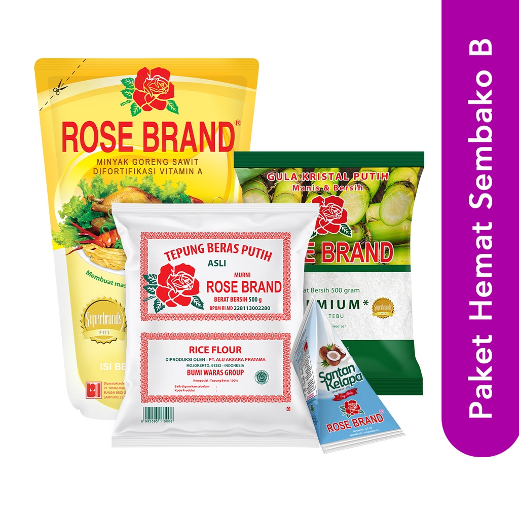 Jual Rose Brand - Paket Hemat Sembako B | Shopee Indonesia