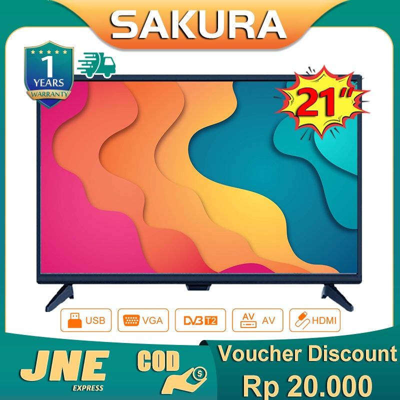 Jual TERMURAH - TV LED DIGITAL SLIM 21 INCH FULL LAYAR FHD 1080