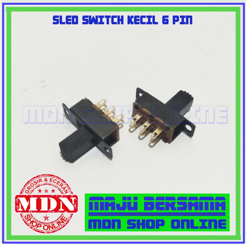 Jual Saklar sled Switch on off Hitam Kecil 6 Pin | Shopee Indonesia