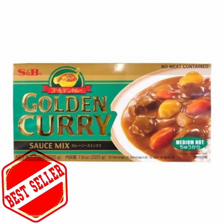 Jual S&B Golden Curry Medium Hot 220gr / Saus Kari Mix Impor Jepang ...