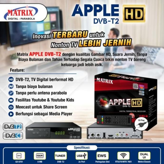 Jual Unik Matrix Dvb Box Bisa T2 Set Hd Top Youtube Apple New Promo ...