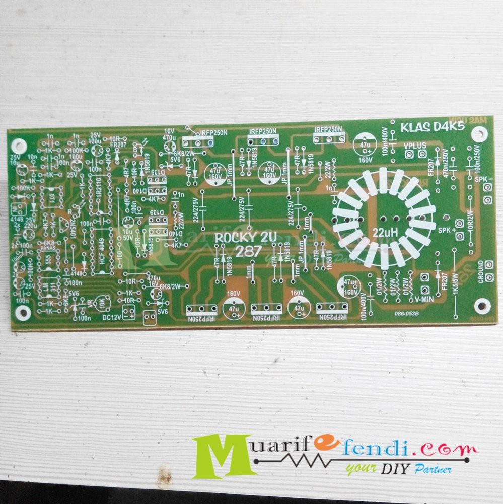 Jual PCB Power Amplifier Class D D4K5 4K5 V1 ROCKY HS 2U 287 Limited
