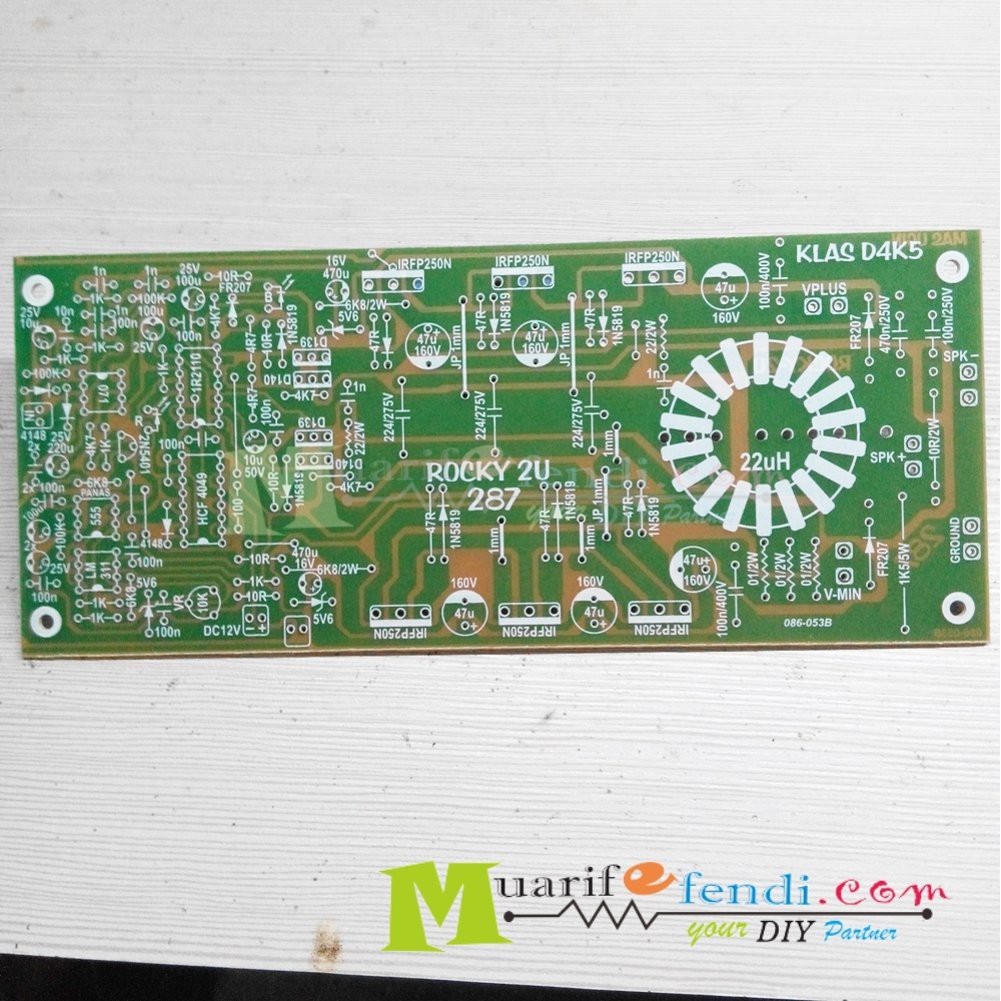 Jual PCB Power Amplifier Class D D4K5 4K5 V1 ROCKY HS 2U 287 Limited ...