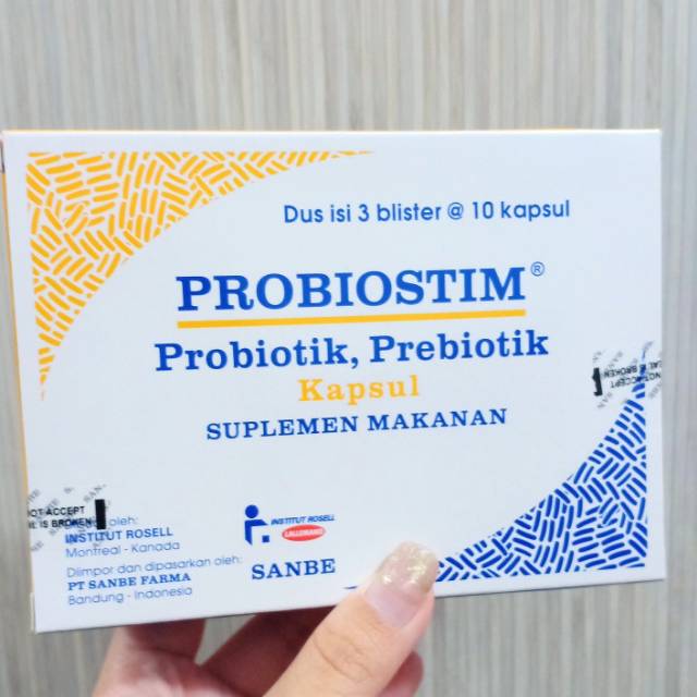 Jual Probiostim (STRIP) Probiotik Prebiotik Kapsul Suplemen Makanan ...