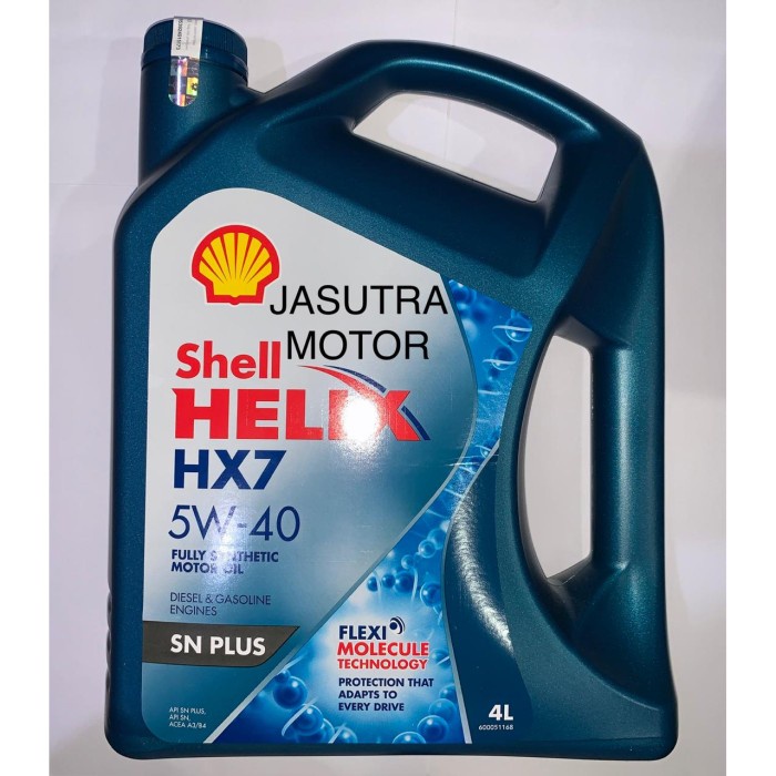 Jual 66502Ggr Oli Mesin Shell Helix Hx 7 Plus 5W-40 4 Lt Shell -42110 ...
