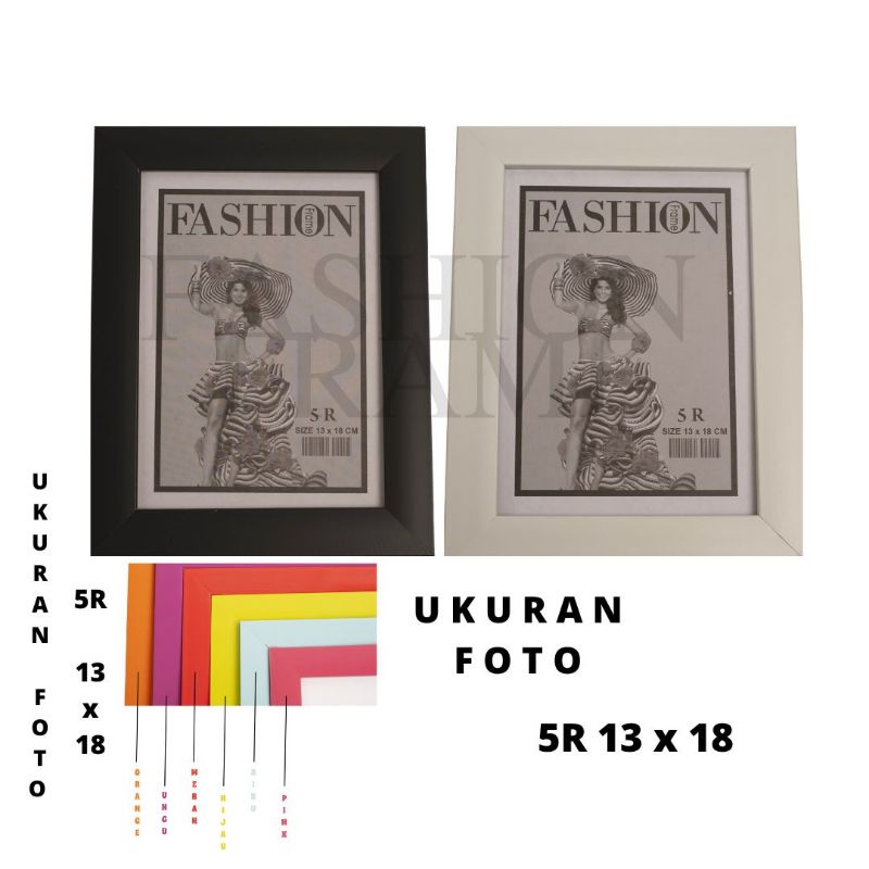 Jual Bingkai /Frame Foto Minimalis 5R 13x18cm Minimalis & Motif ...