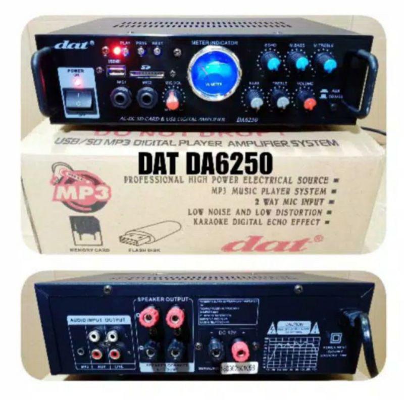Jual POWER AMPLI DAT DA6250 AMPLI DAT DA 6250 | Shopee Indonesia