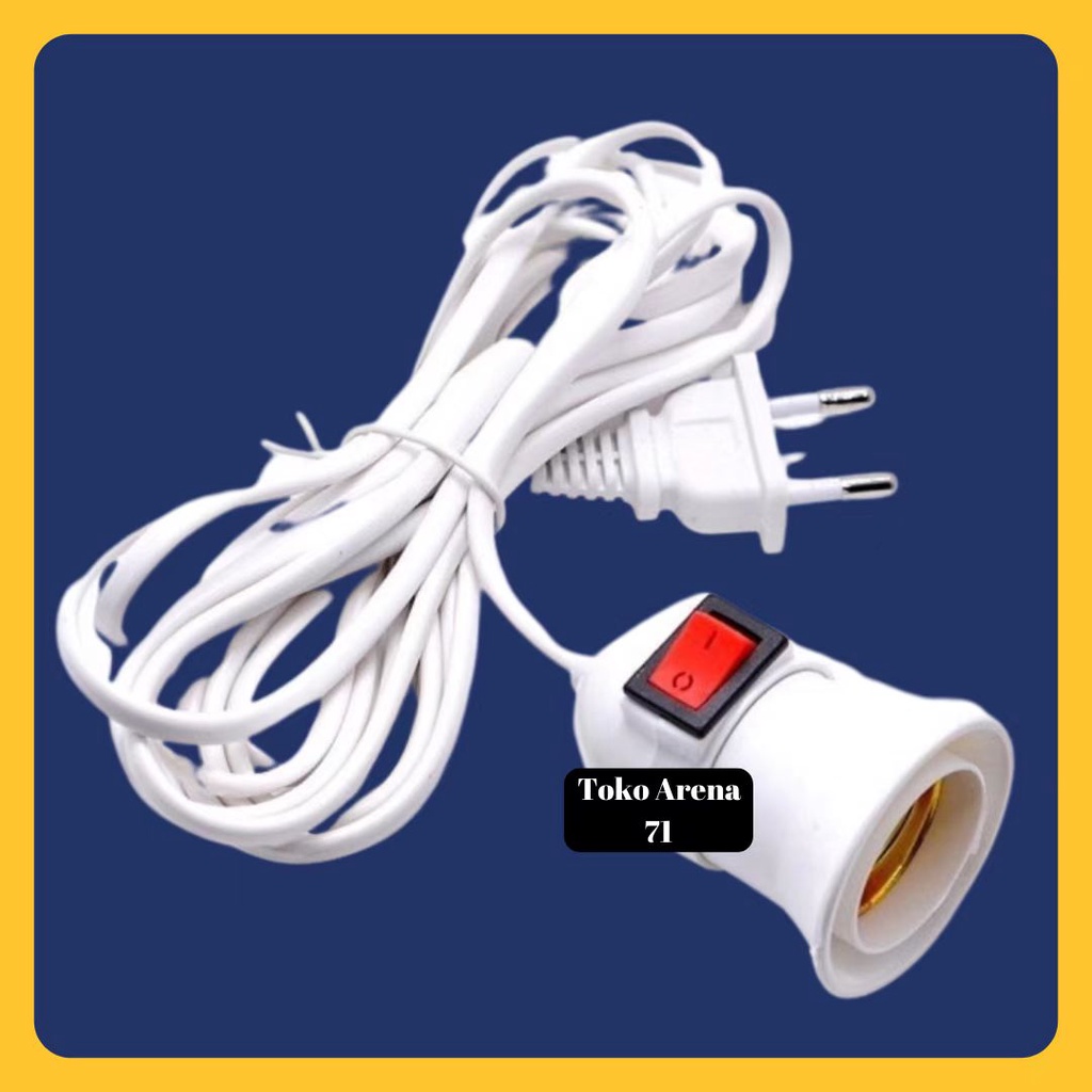 Jual FITTING LAMPU KABEL 3M TEMBAGA FITTING LAMPU ON OFF SAKLAR Shopee Indonesia