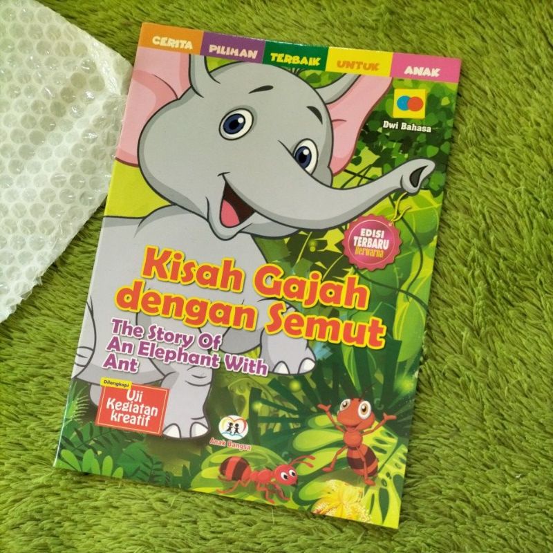 Jual ORIGINAL BUKU DONGENG CERITA ANAK KISAH GAJAH DENGAN SEMUT FULL ...