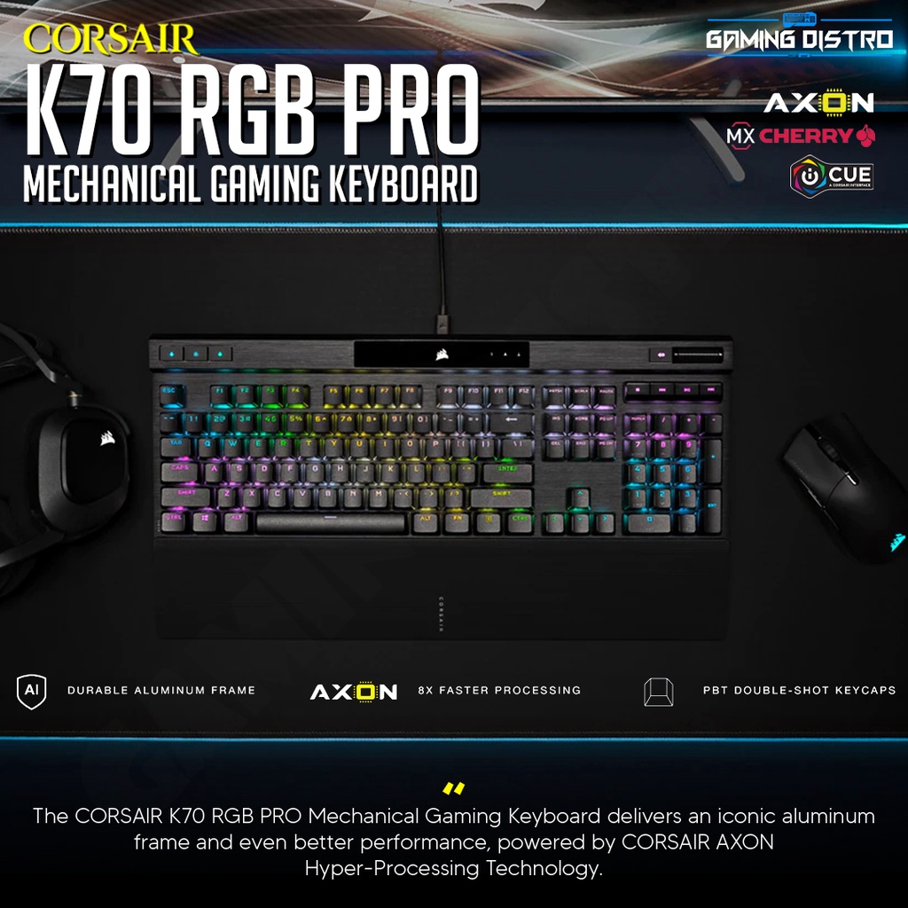 Jual Corsair K70 RGB PRO Fullsize Mechanical Keyboard | Shopee Indonesia