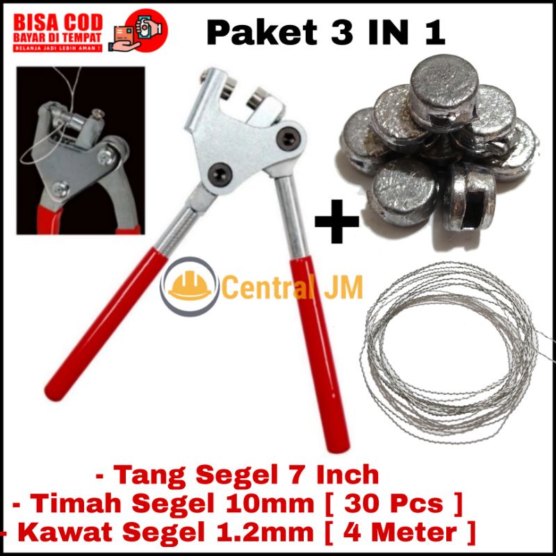 Jual PAKET 3 IN1 SET - Tang Segel 7 Inch - Timah Segel 10mm [ 30 Pcs ...