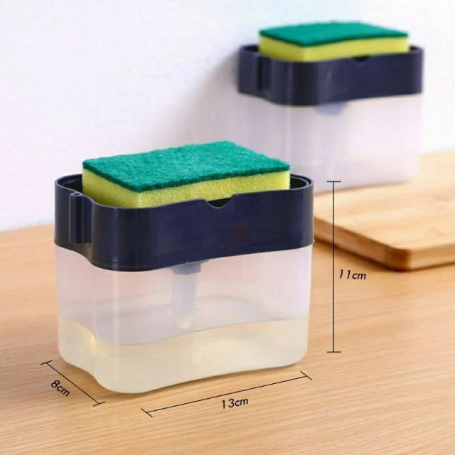 Soap Pump Sponge Caddy Dispenser Tempat Sabun Cuci Piring/ Dispenser Sabun/ Dispenser Cuci | AutoStock