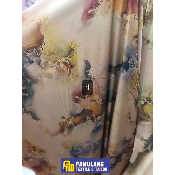 Jual Kain D1OR Brown Premium SilkHarga Per Setengah Meter(50cm