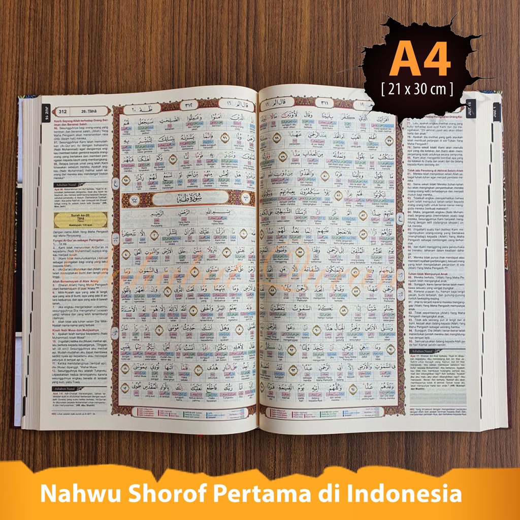 Jual COD Alquran I'rab Irab Irob Terjemah Per Kata dan Tajwid Warna A4 ...