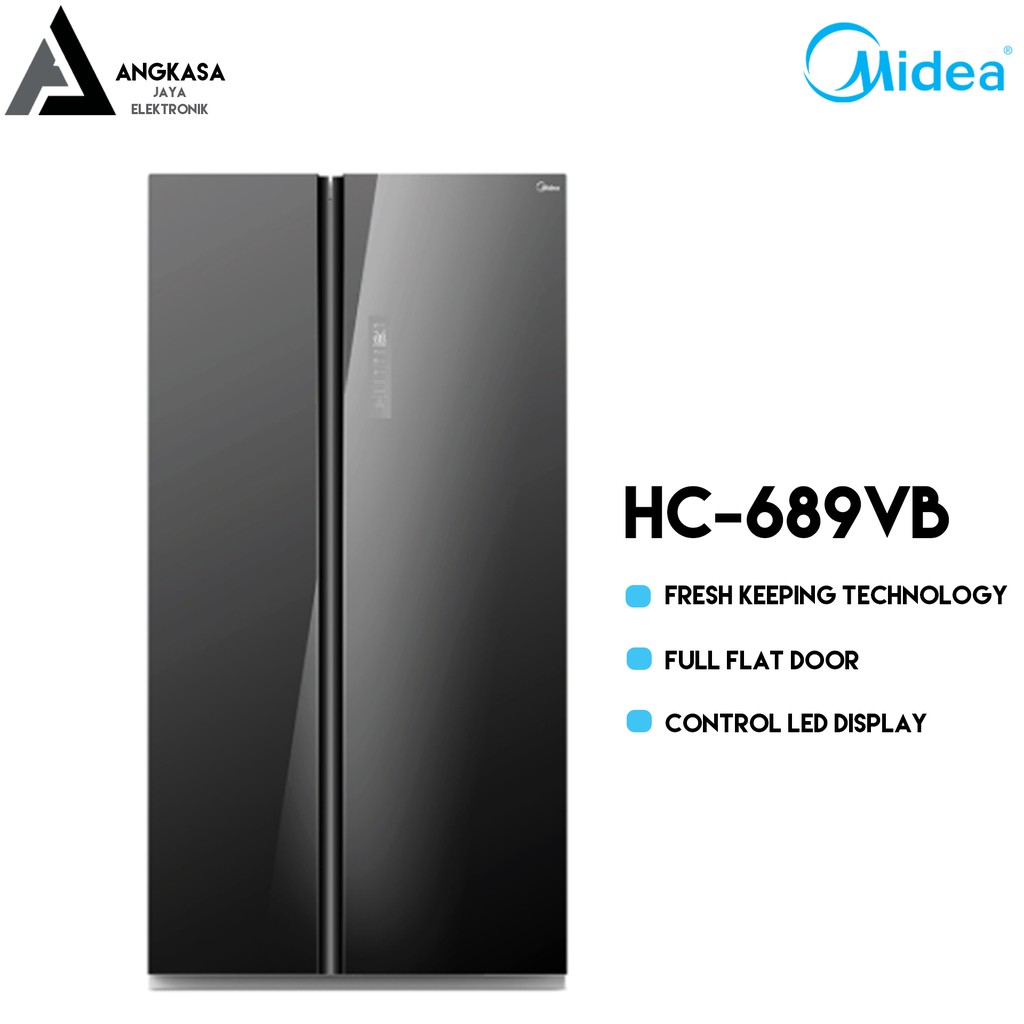 Jual KULKAS SIDE BY SIDE MIDEA 689VB (MURAH, BERGARANSI, KHUSUS MEDAN ...