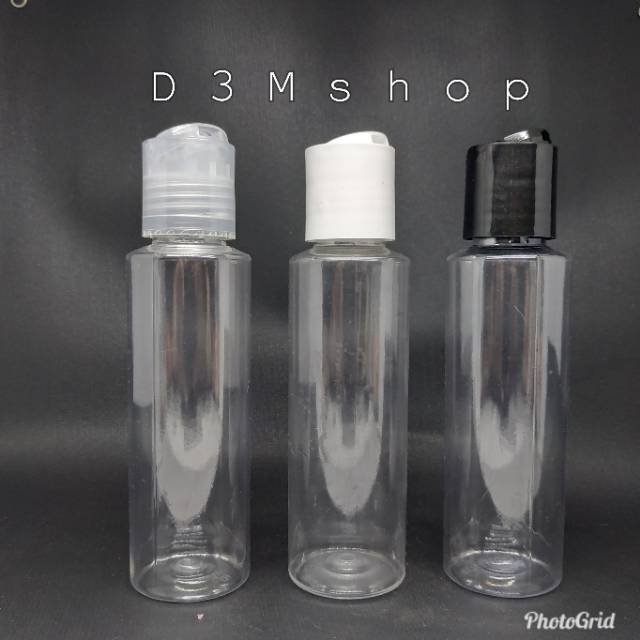 Jual Botol plastik PET 100ml Presstop/Pushtop | Shopee Indonesia