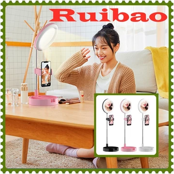 Tripod LED Ring Light Selfie Cermin Kaca Selfie LED Ring Light