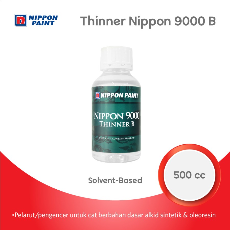 Jual Tiner B Nippon 9000 Thinner B 0,5 Liter /Thinner B 9000 Nippon ...