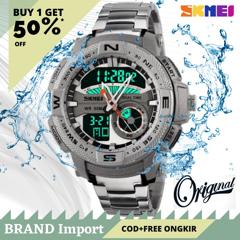 Jual Jam Tangan Pria Fashion Analog Digital SKMEI AD 1121 Original