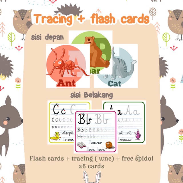 Jual Alphabeth tracing + flash cards | Shopee Indonesia