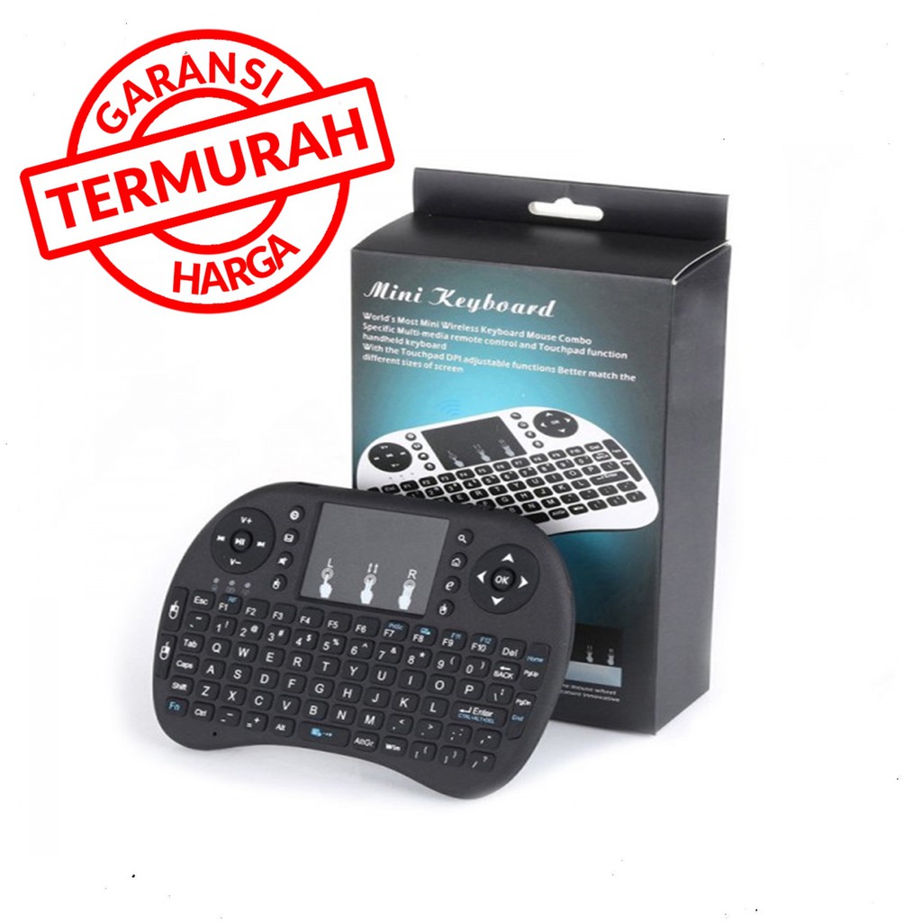 Jual Mini Wireless Keyboard i8 Taffware 2.4 GHz Touchpad Mouse Function ...