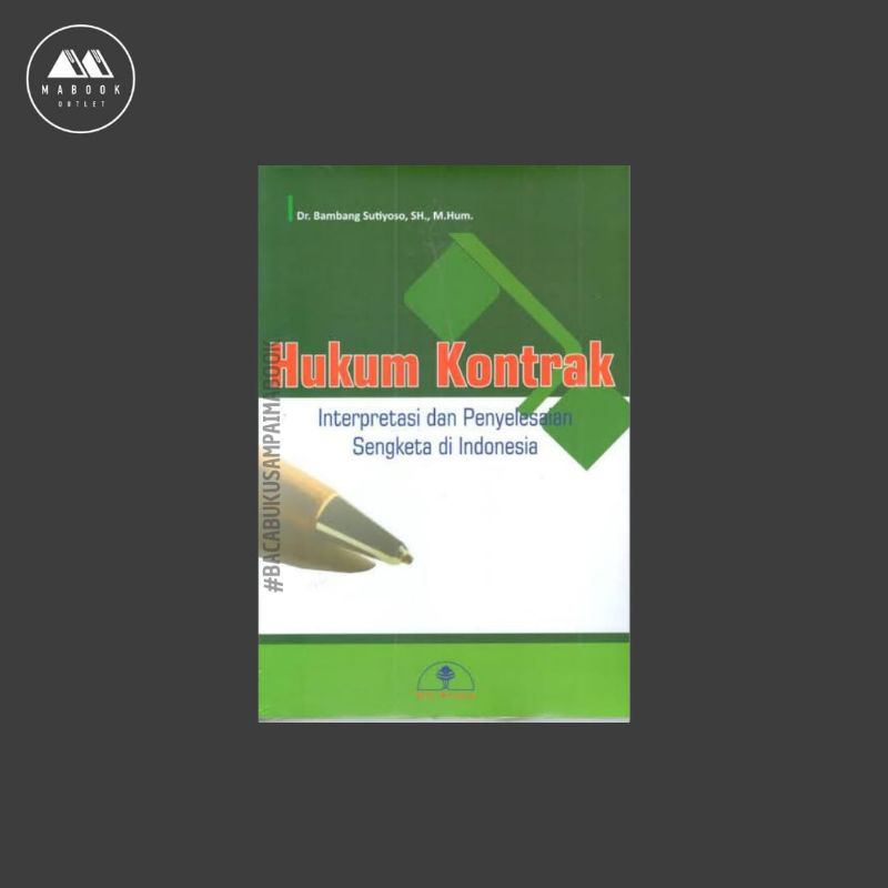 Jual Hukum Kontrak Interpretasi Dan Penyelesaian Sengketa Di Indonesia ...