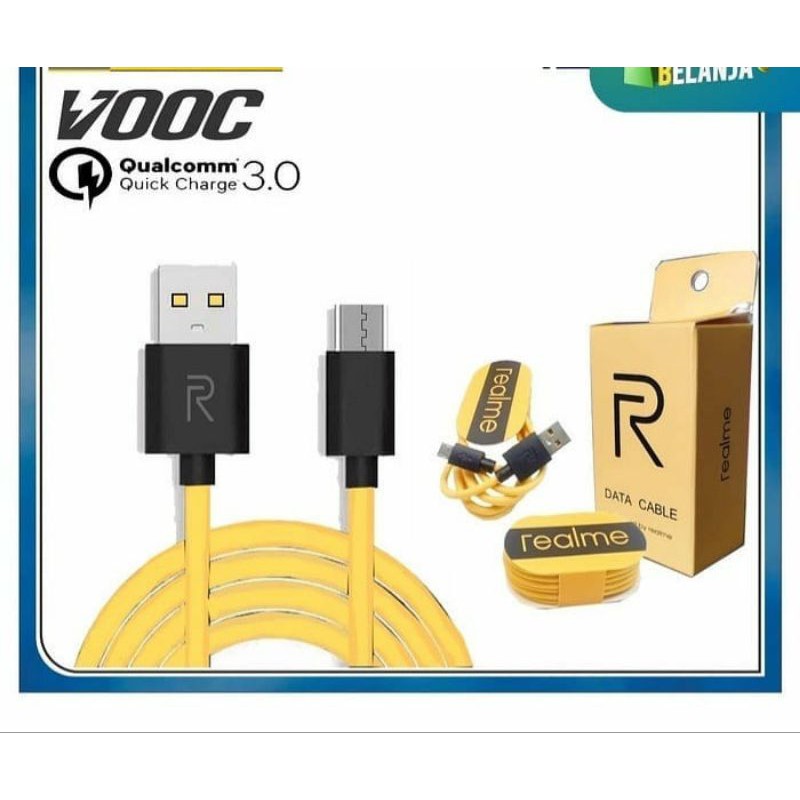 Jual KABEL DATA REALME Original 100% VOOC Qualcomm 3.0 , Micro Usb ...