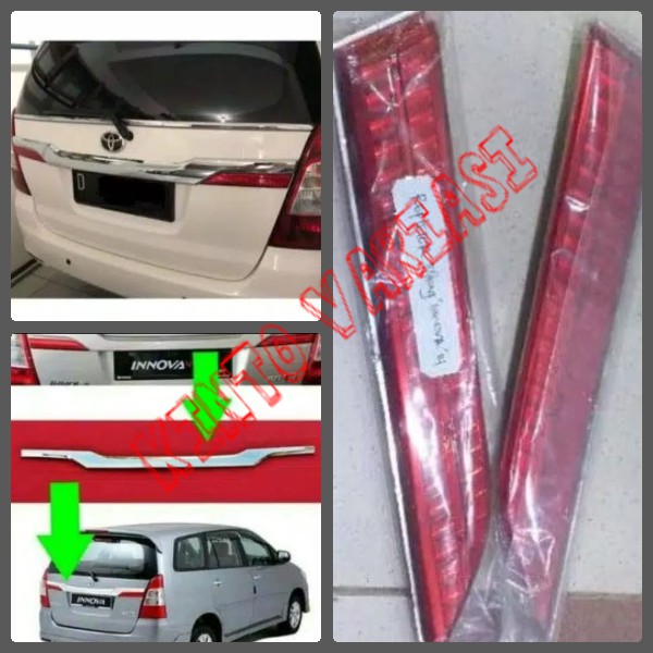 Jual Paket Trunk Lid List Bagasi Pintu Belakang + Reflektor Toyota ...