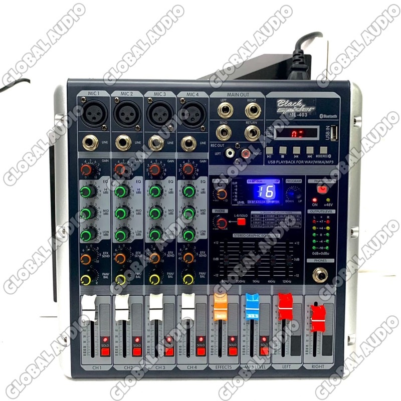 Jual Power Mixer Blackspider ML-403 (4 Channel) Full mono Professional ...