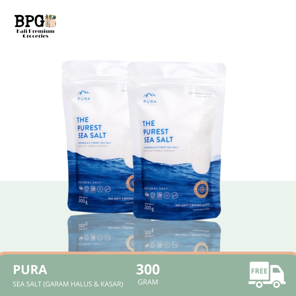 Jual PURA The Purest Sea Salt 300 Gr (Halus/Kasar) Shopee Indonesia