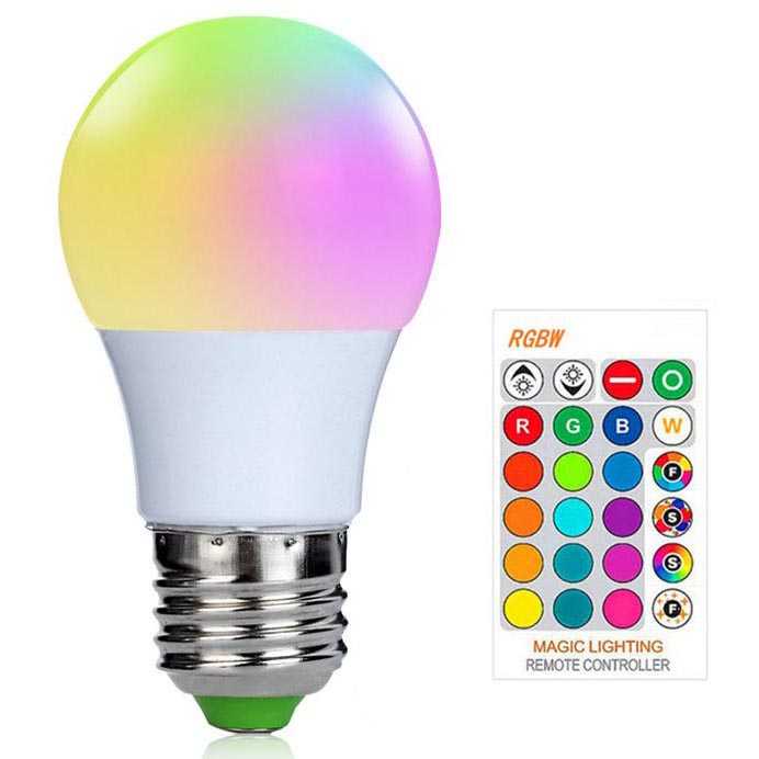 Jual Lampu Led RGB beserta Remote Control Multi Mode 16 Warna E27 3-10 ...