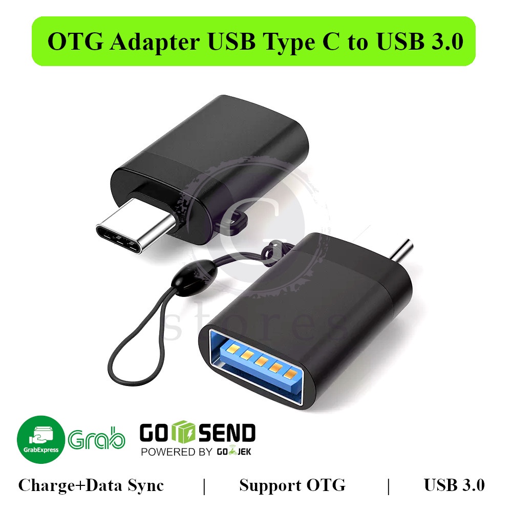 Jual Adapter OTG Converter USB Type C Male to USB 3.0 Female 5 Gbps ...