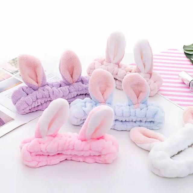 Jual MDGalery - Bando Mandi Makeup Big Rabbit Ear | Shopee Indonesia