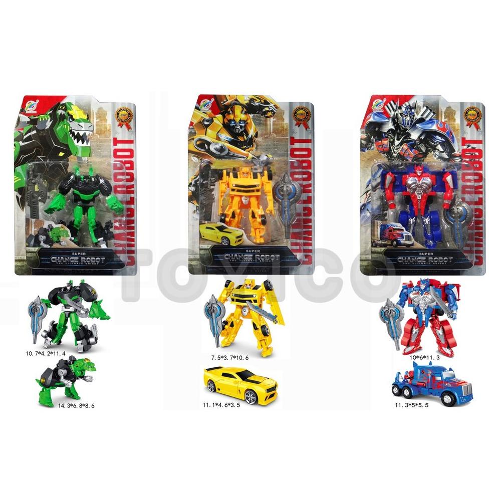 Jual COD [Toyico] Mainan Anak Robot Transformer 3 Series Kid Toys Robot ...