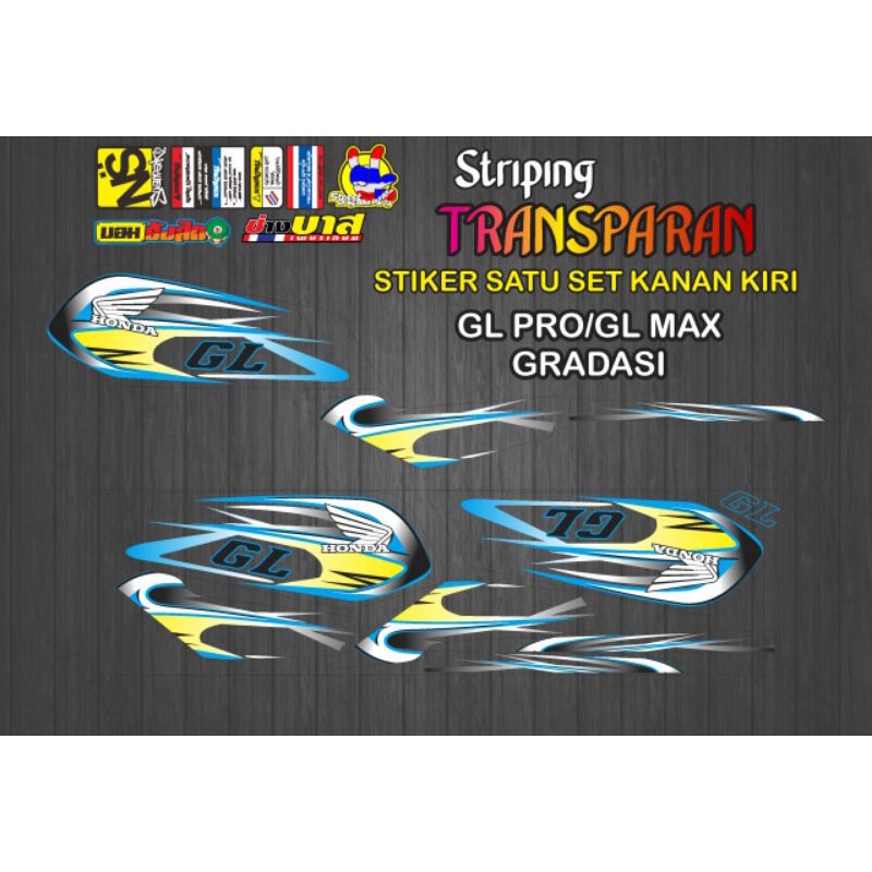Jual STIKER STRIPING TRANSPARAN HONDA GL PRO/MAX GRAFIS | Shopee Indonesia