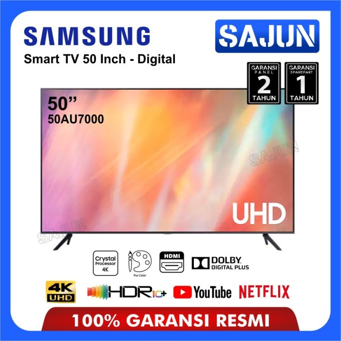 Jual Samsung Smart TV 50 Inch Crystal 4K UHD 50AU7000 / 50AU7002 ...