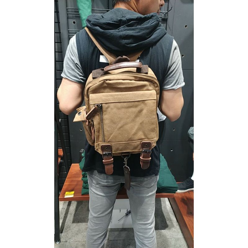 Jual Ransel Kanvas Pria Shoulderbag Import Tas Punggung Backpack 9022 ...