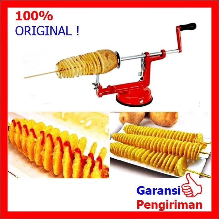 🔥Ready Stock🔥Spiral Potato Slicer mesin kentang putar potato roller