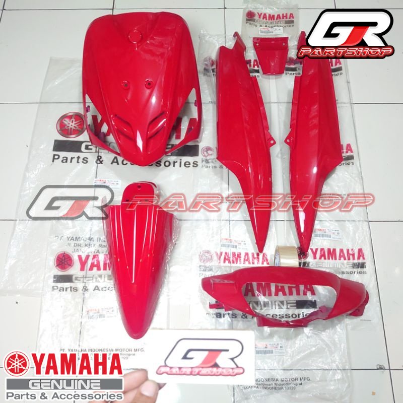 Jual BODY HALUS FULL SET MERAH CABE MIO SPORTY ORI YGP FULLSET BATOK