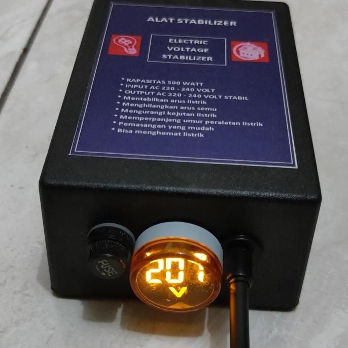 Jual Stabilizer Tegangan Listrik Plus Voltmeter Shopee Indonesia