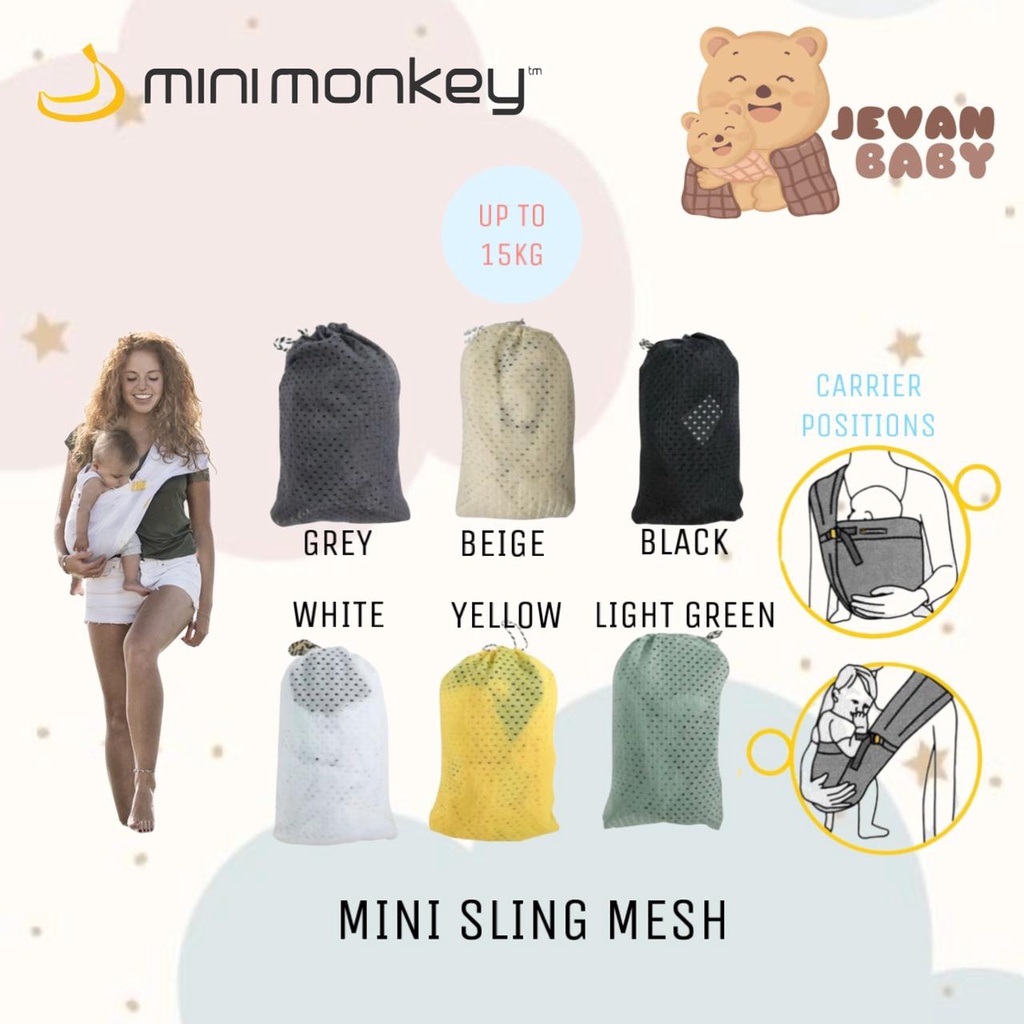 Jual Mini Monkey Mini Sling | Gendongan Anak Minimonkey Ringan | Shopee ...