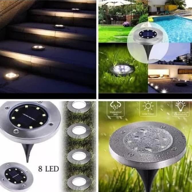 Jual Lampu Tanam Taman Solar Tenaga Surya Outdoor 8 Led Anti Air Shopee Indonesia 