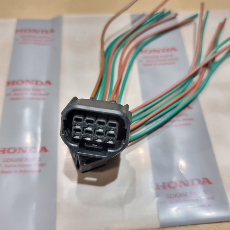 Jual soket lampu depan headlamp HL pin 8 original part Honda fI new CB