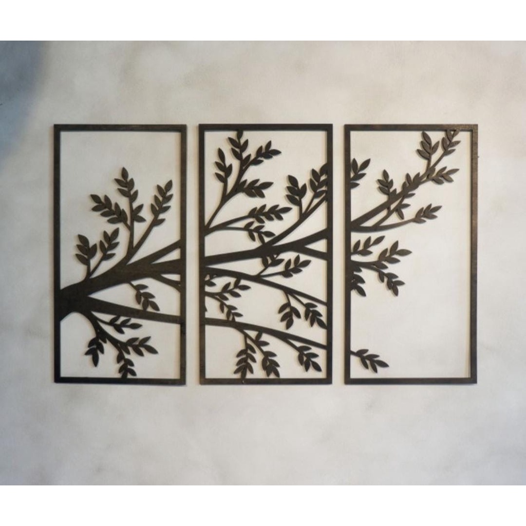Jual Hiasan dinding Laser Cut Tropical Tree|Wall Decor Laser Cut Kayu