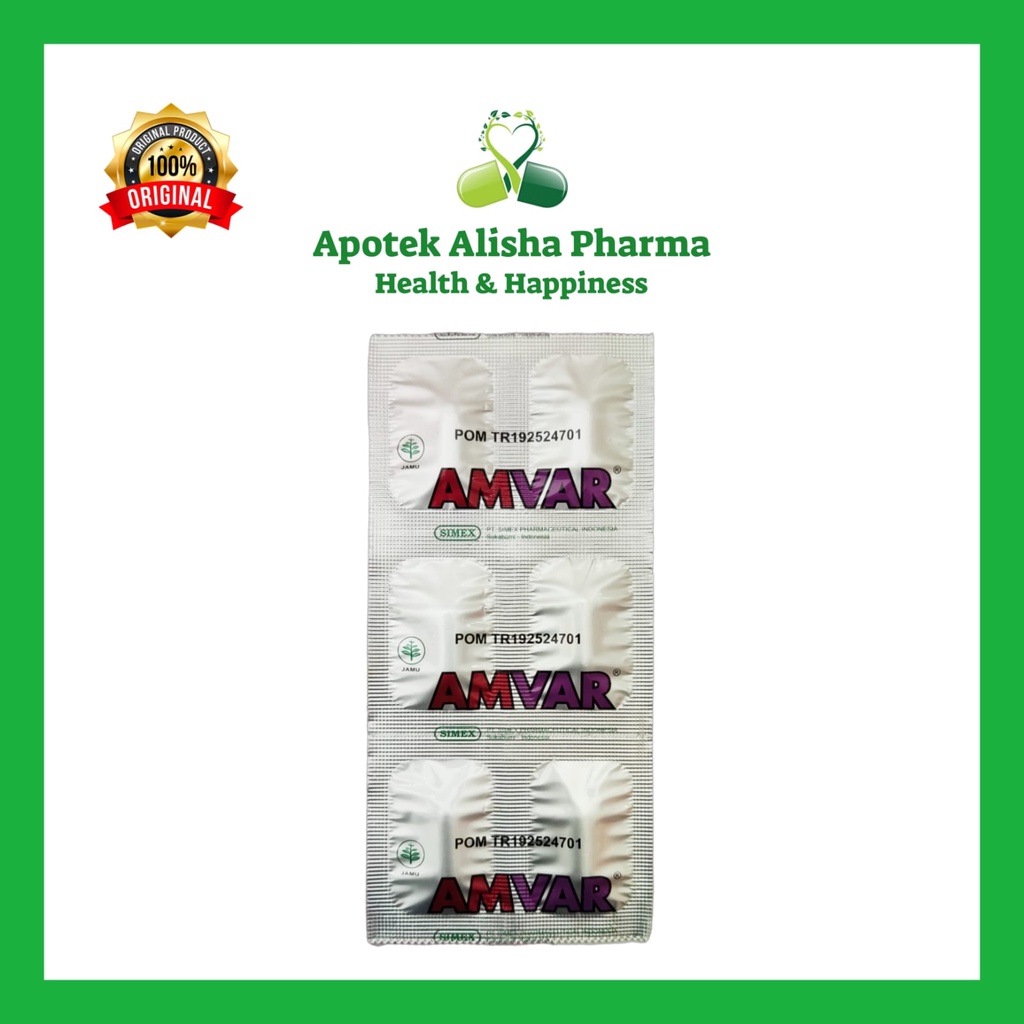 Jual Amvar Diosmin Hesperidin Tablet Strip isi 6 Kaplet Obat Wasir ...