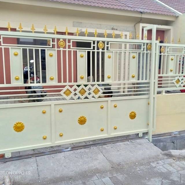Jual Pagar pintu gerbang minimalis full aksesoris | Shopee Indonesia