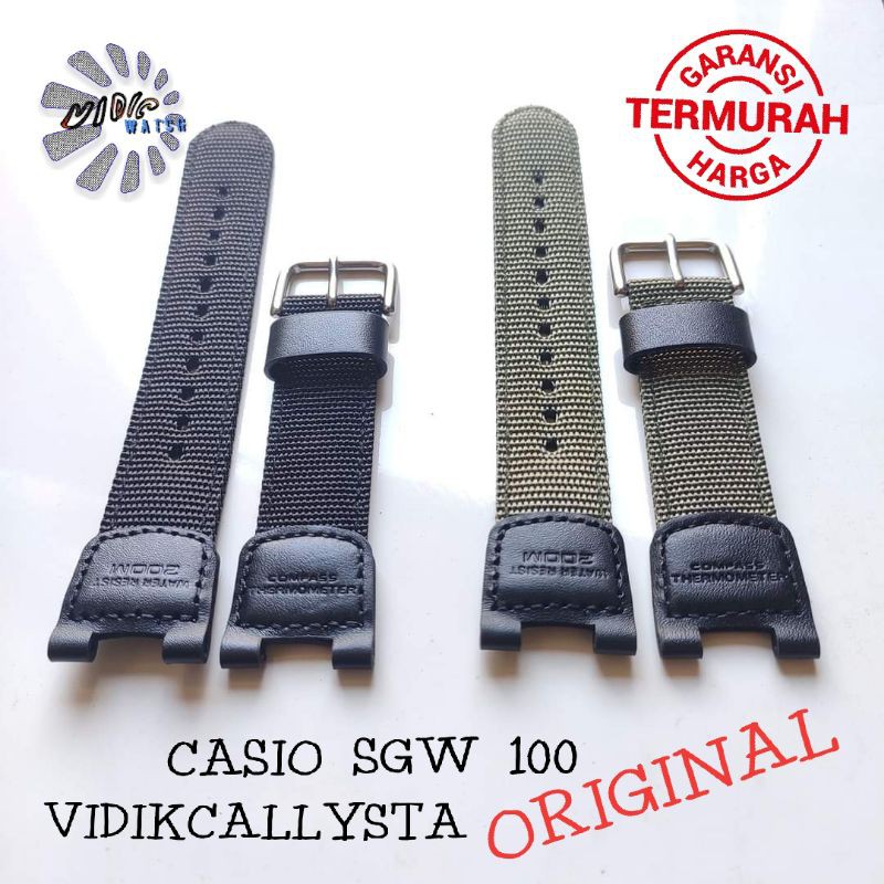 Tali jam casio sales sgw 100