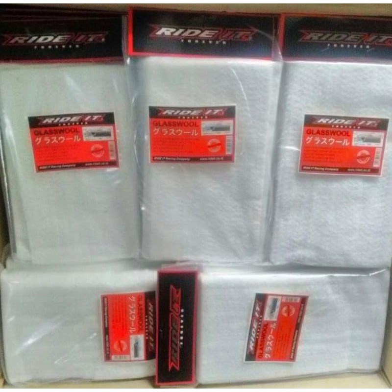 Jual Gaspul knalpot Glasswool Racing TAHAN PANAS warna Putih Ride it ...