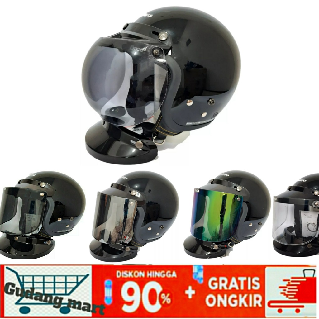 Jual Helm Cargloss pakai kaca hitam metalic ORIGINAL CARGLOSS CFM ...
