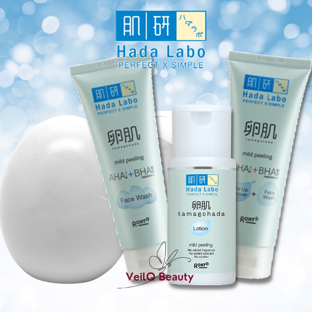 Jual Hada Labo Tamagohada Mild Peeling Lotion Face Wash Makeup Remover